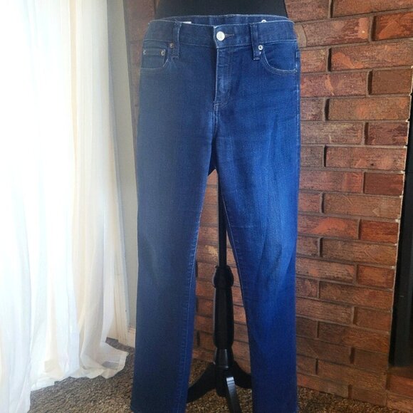 GAP 1969 Straight Leg Blue Jeans - Size 31 - Picture 1 of 9